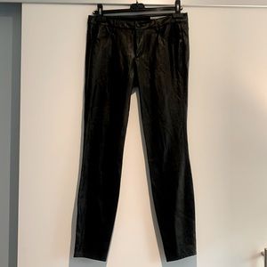 Zara Vegan Leather pants. Medium rise. Slim fit. US Ladies M (30 inch waist)